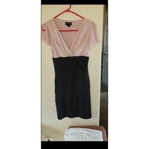 Pink && black dress